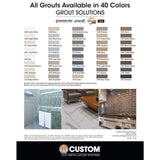 Custom Building Products Grout Solutions Color Sample Kit - 40 Colors