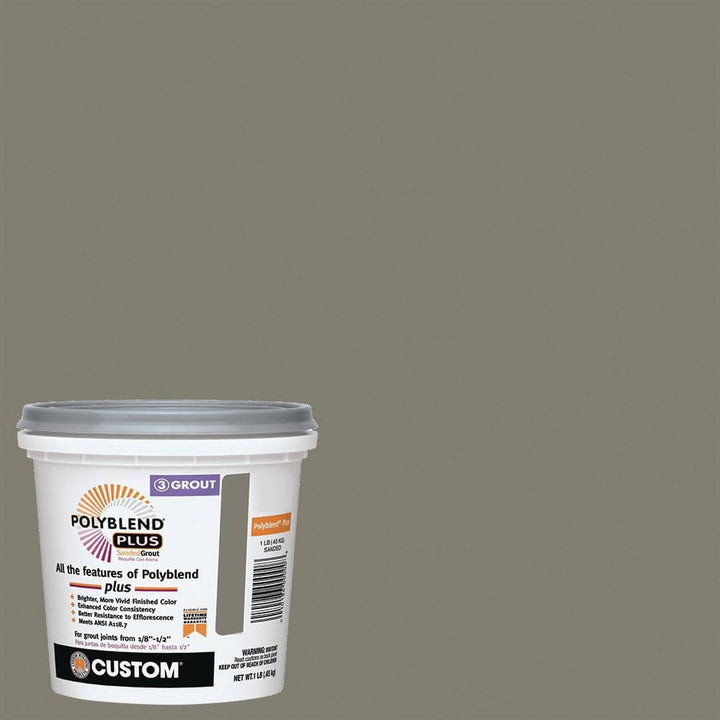 Custom Building Products Polyblend Plus #09 Natural Gray 1 lb. Sanded Grout