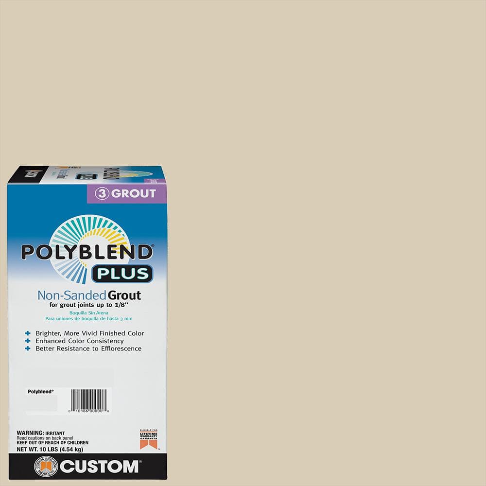 Custom Building Products Polyblend Plus #10 Antique White 10 lb. Unsanded Grout