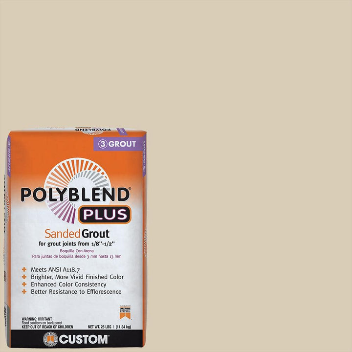Custom Building Products Polyblend Plus #10 Antique White 25 lb. Sanded Grout