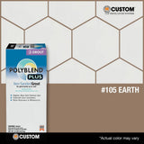 Custom Building Products Polyblend Plus #105 Earth 10 lb. Unsanded Grout