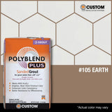 Custom Building Products Polyblend Plus #105 Earth 25 lb. Sanded Grout