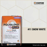 Custom Building Products Polyblend Plus #11 Snow White 25 lb. Sanded Grout