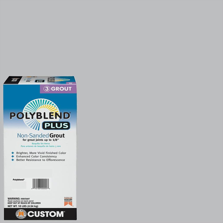 Custom Building Products Polyblend Plus #115 Platinum 10 lb. Unsanded Grout