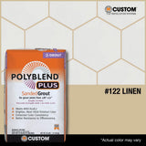 Custom Building Products Polyblend Plus #122 Linen 25 lb. Sanded Grout