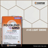 Custom Building Products Polyblend Plus #145 Light Smoke 25 lb. Sanded Grout