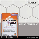 Custom Building Products Polyblend Plus #165 Delorean Gray 25 lb. Sanded Grout
