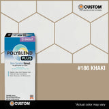 Custom Building Products Polyblend Plus #186 Khaki 10 lb. Unsanded Grout