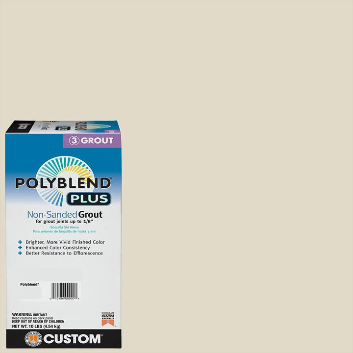 Custom Building Products Polyblend Plus #333 Alabaster 10 lb. Unsanded Grout