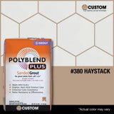 Custom Building Products Polyblend Plus #380 Haystack 25 lb. Sanded Grout