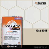 Custom Building Products Polyblend Plus #382 Bone 1 lb. Sanded Grout