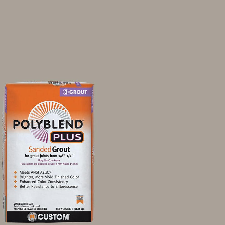 Custom Building Products Polyblend Plus #543 Driftwood 25 lb. Sanded Grout