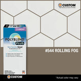 Custom Building Products Polyblend Plus #544 Rolling Fog 10 lb. Unsanded Grout