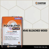 Custom Building Products Polyblend Plus #545 Bleached Wood 25 lb. Sanded Grout