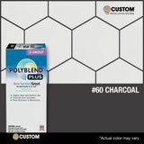 Custom Building Products Polyblend Plus #60 Charcoal 10 lb. Unsanded Grout