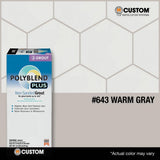 Custom Building Products Polyblend Plus #643 Warm Gray 10 lb. Unsanded Grout
