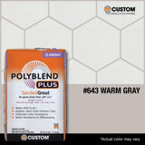 Custom Building Products Polyblend Plus #643 Warm Gray 25 lb. Sanded Grout