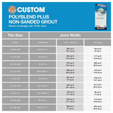 Custom Building Products Polyblend Plus #645 Steel Blue 10 lb. Unsanded Grout