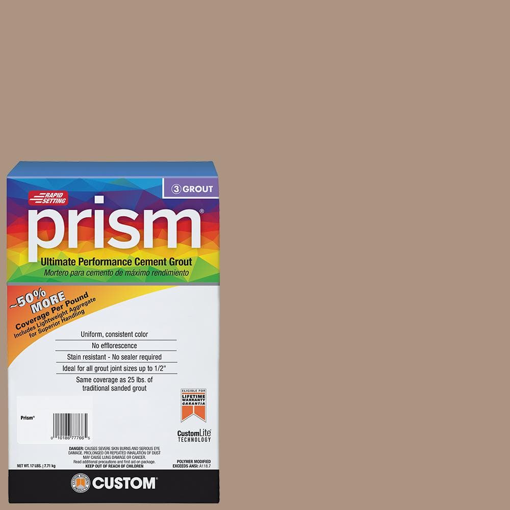 Custom Building Products Prism #135 Mushroom 17 lb. Ultimate Performance Grout