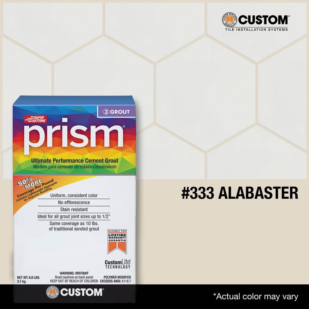 Custom Building Products Prism #333 Alabaster 17 lb. Ultimate Performance Grout