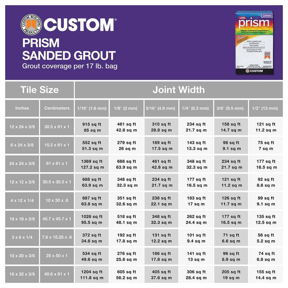 Custom Building Products Prism #380 Haystack 17 lb. Ultimate Performance Grout