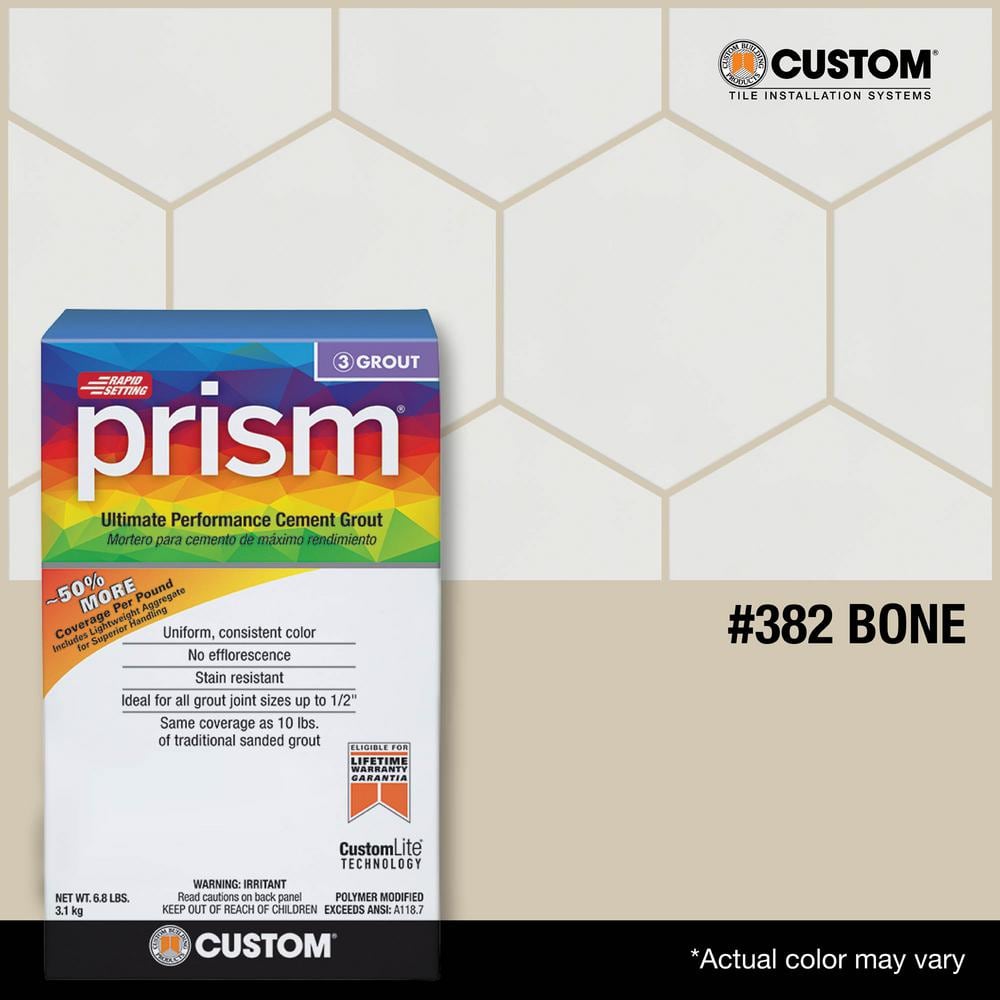 Custom Building Products Prism #382 Bone 17 lb. Ultimate Performance Grout