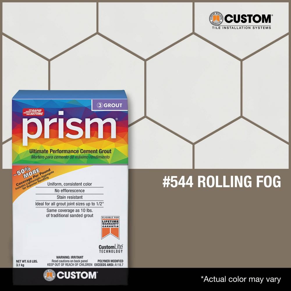 Custom Building Products Prism #544 Rolling Fog 17 lb. Ultimate Performance Grout