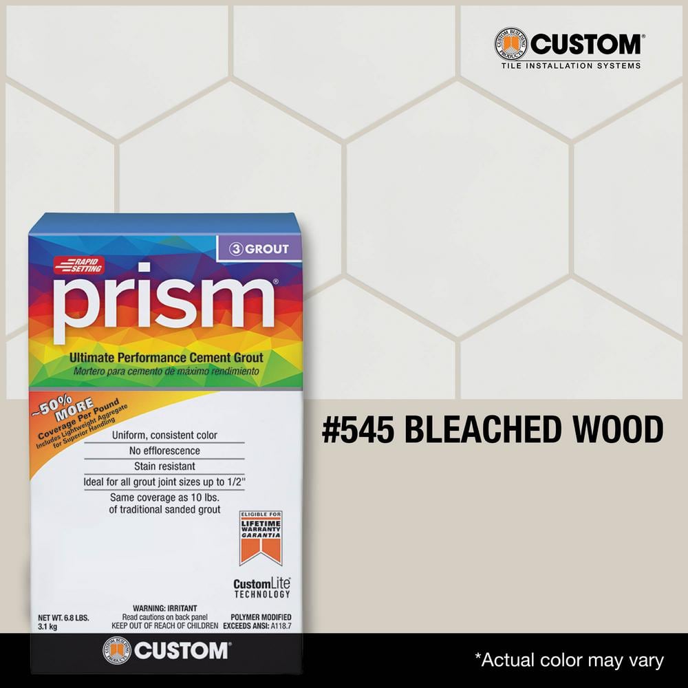 Custom Building Products Prism #545 Bleached Wood 17 lb. Ultimate Performance Grout
