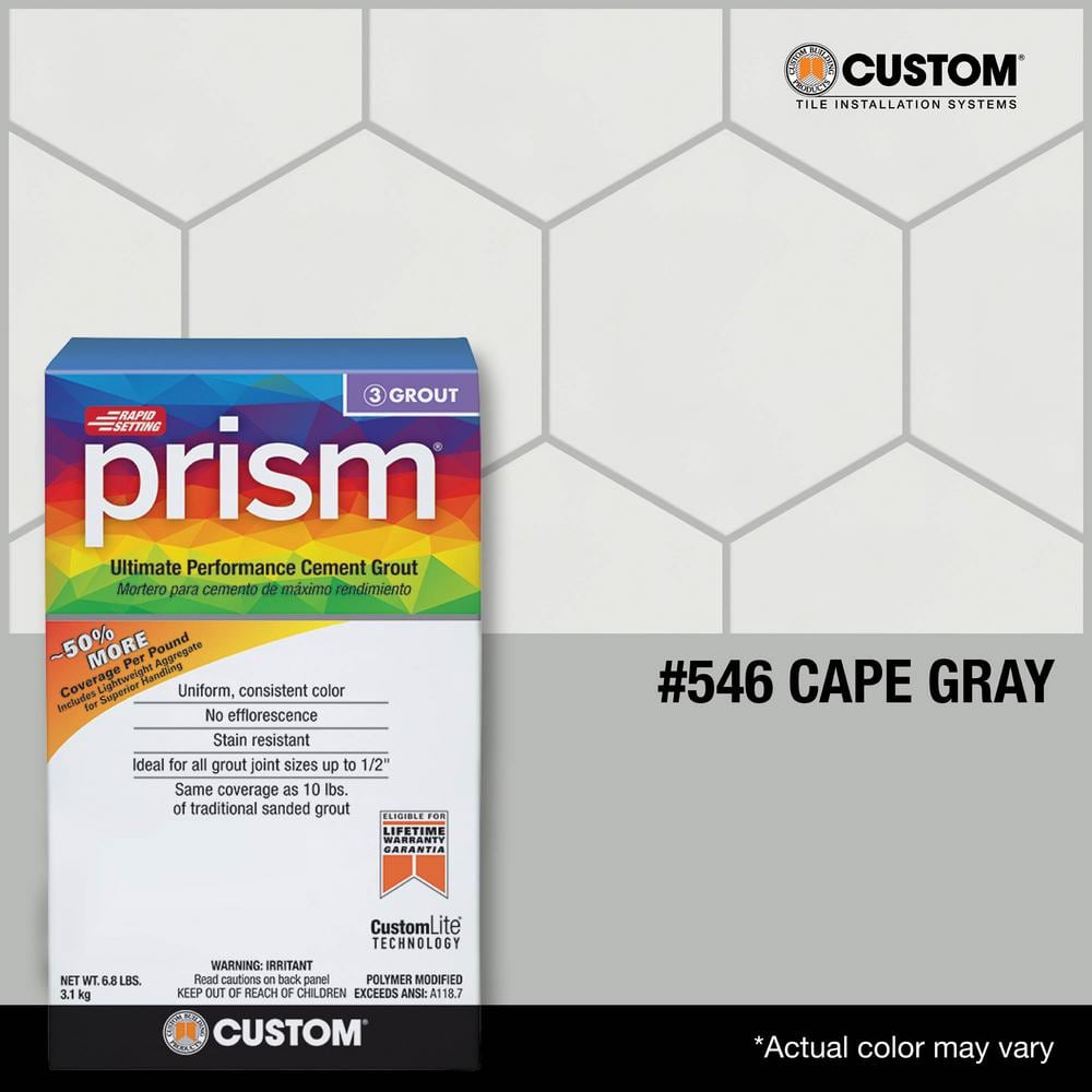 Custom Building Products Prism #546 Cape Gray 17 lb. Ultimate Performance Grout