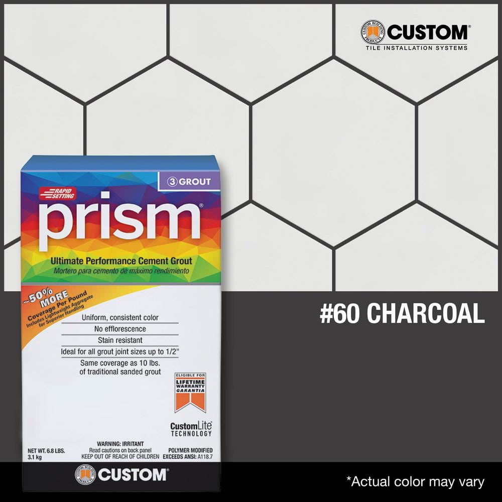 Custom Building Products Prism #60 Charcoal 17 lb. Ultimate Performance Rapid Setting Grout
