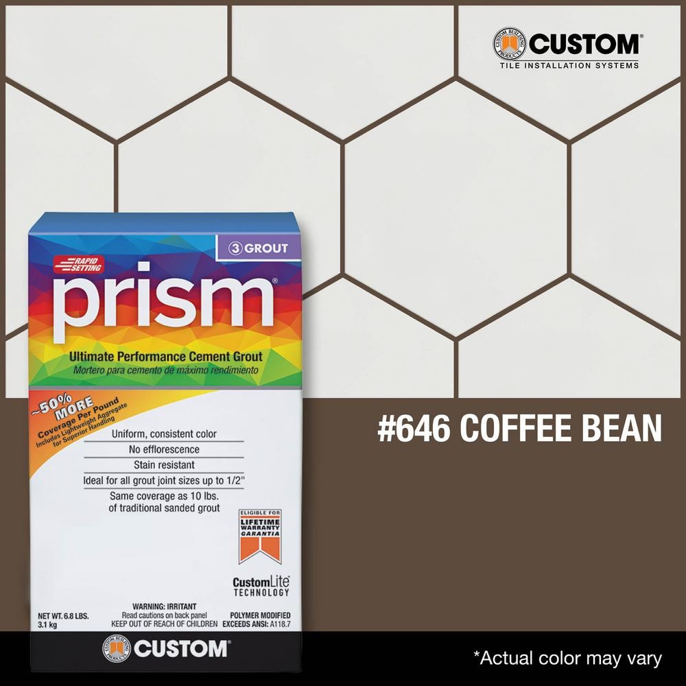 Custom Building Products Prism #646 Coffee Bean 17 lb. Ultimate Performance Grout