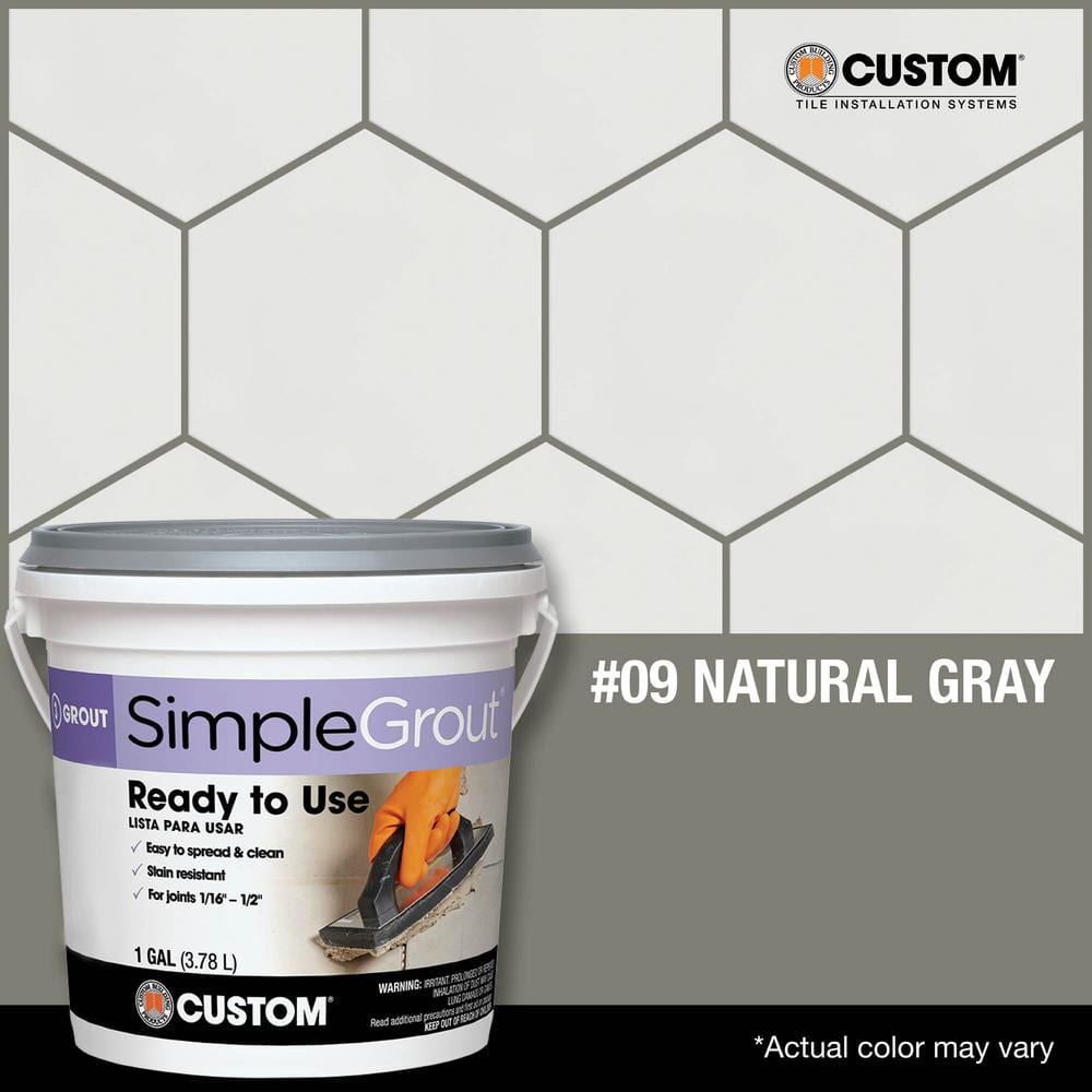Custom Building Products SimpleGrout #09 Natural Gray 1 gal. Pre-Mixed Grout