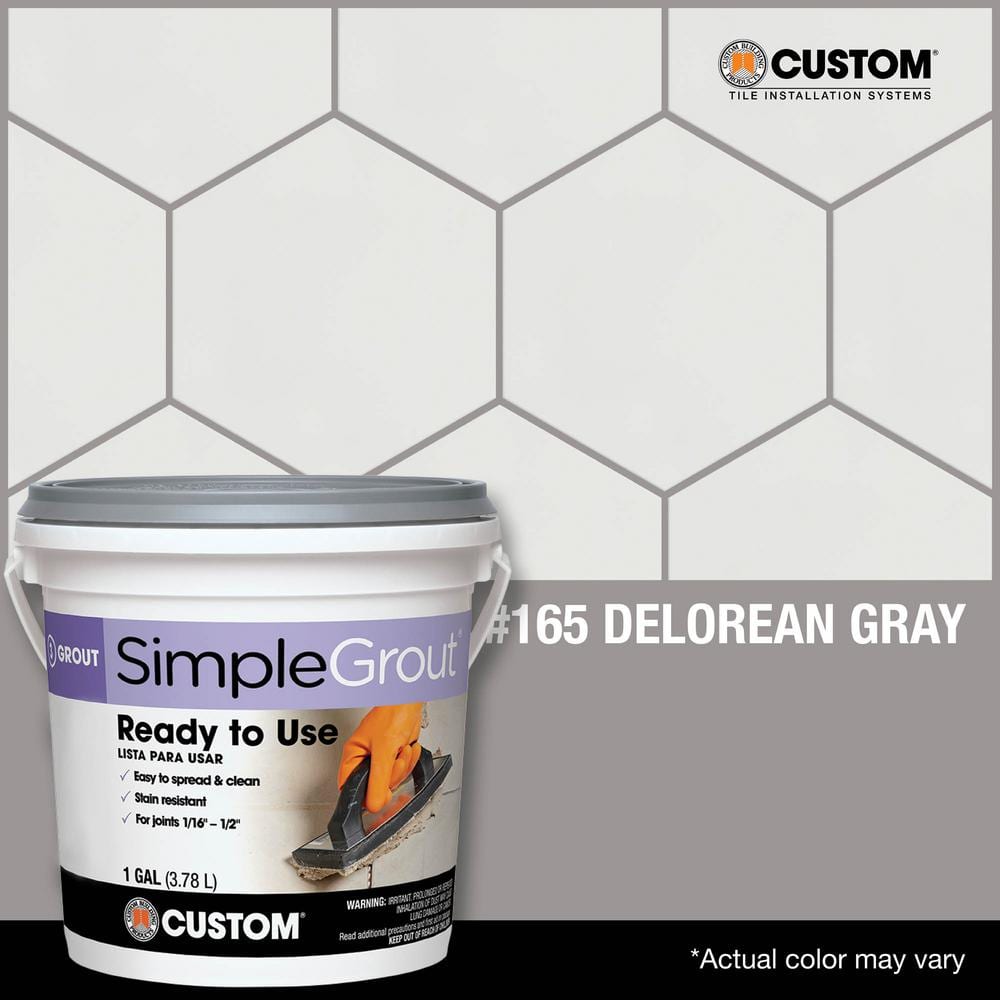 Custom Building Products SimpleGrout #165 Delorean Gray 1 gal. Pre-Mixed Grout