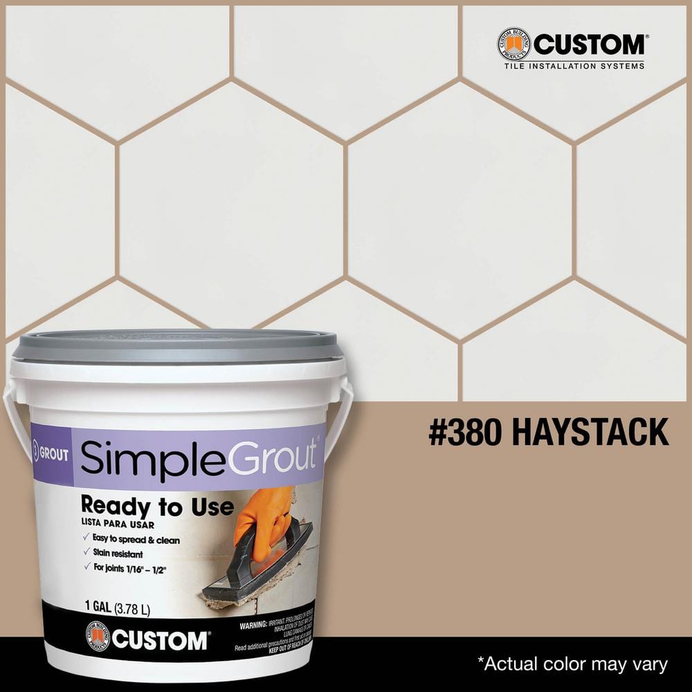 Custom Building Products SimpleGrout #380 Haystack 1 gal. Pre-Mixed Grout