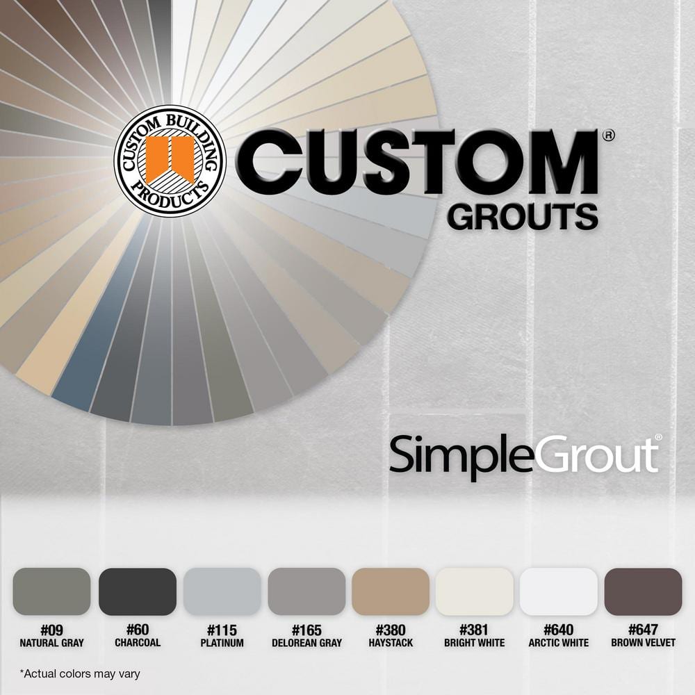 Custom Building Products SimpleGrout #381 Bright White 1 gal. Premixed Grout