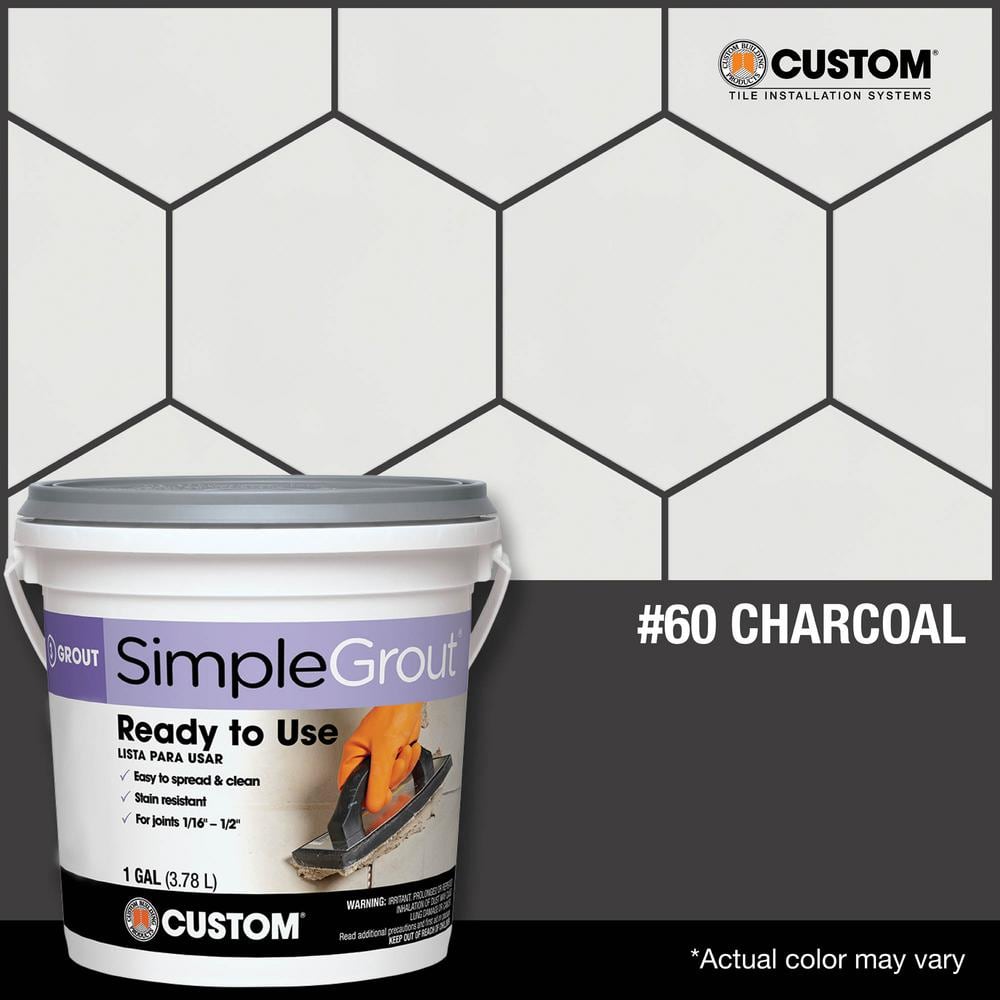 Custom Building Products SimpleGrout #60 Charcoal 1 qt. Pre-Mixed Grout
