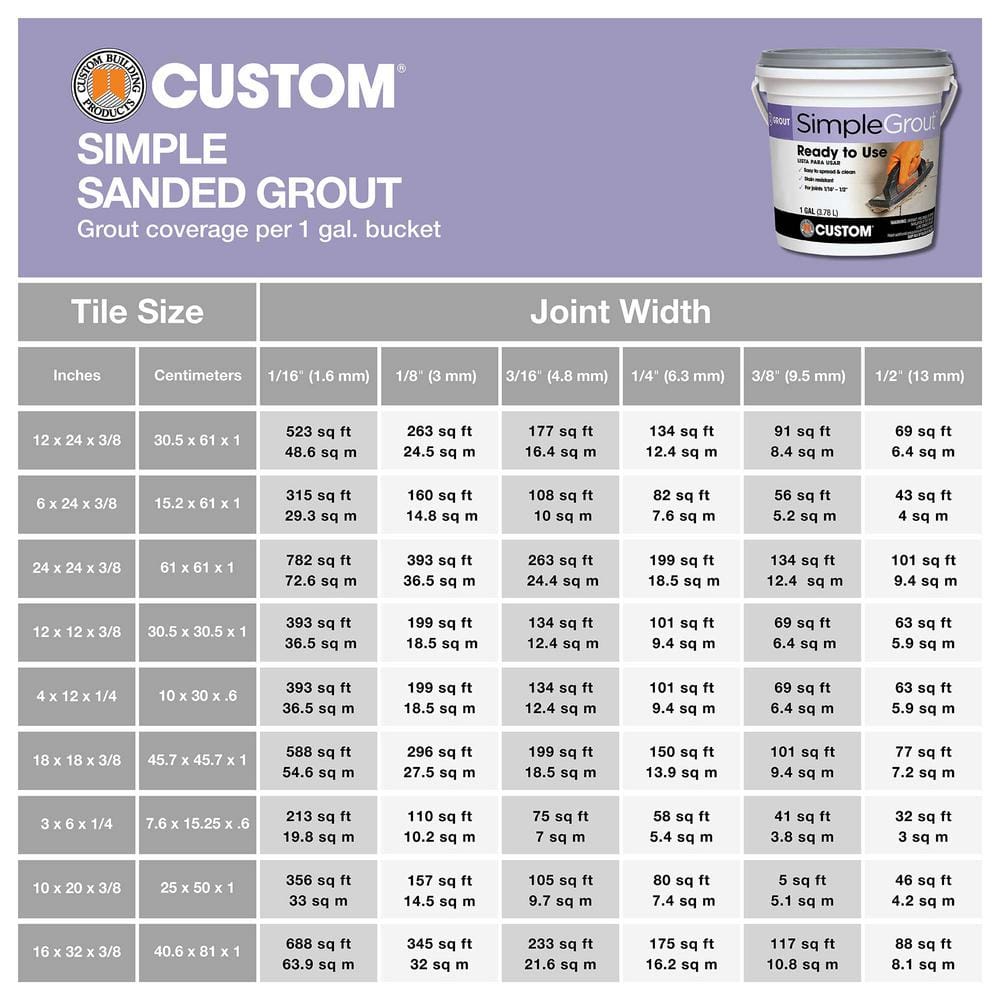 Custom Building Products SimpleGrout #640 Arctic White 1 gal. Pre-Mixed Grout