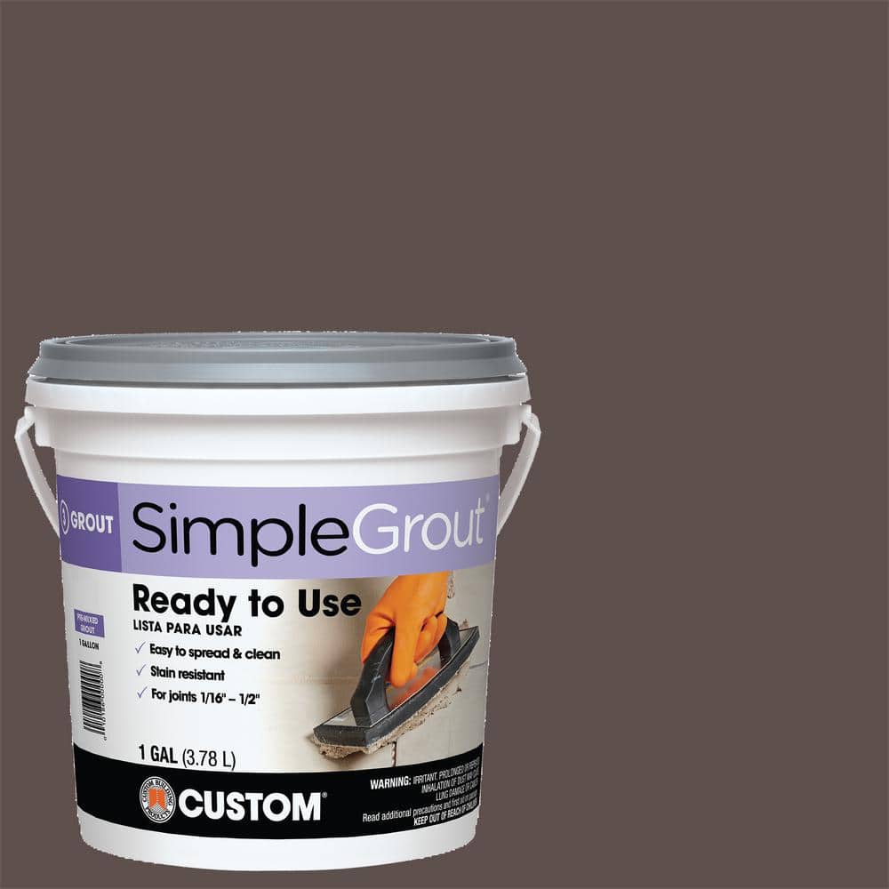 Custom Building Products SimpleGrout #647 Brown Velvet 1 gal. Pre-Mixed Grout