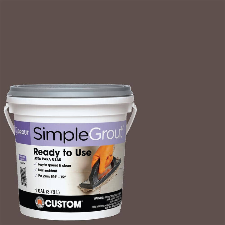 Custom Building Products SimpleGrout #647 Brown Velvet 1 gal. Pre-Mixed Grout