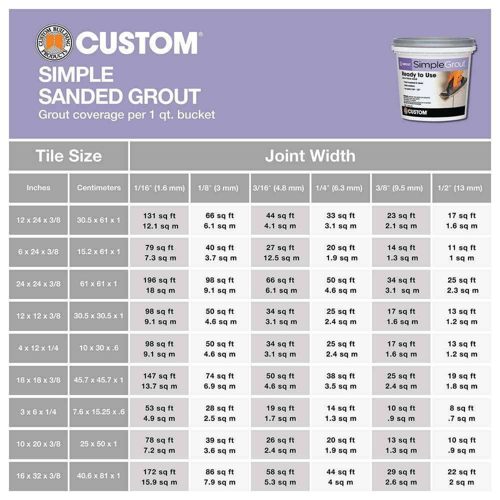 Custom Building Products SimpleGrout #647 Brown Velvet 1 qt. Pre-Mixed Grout