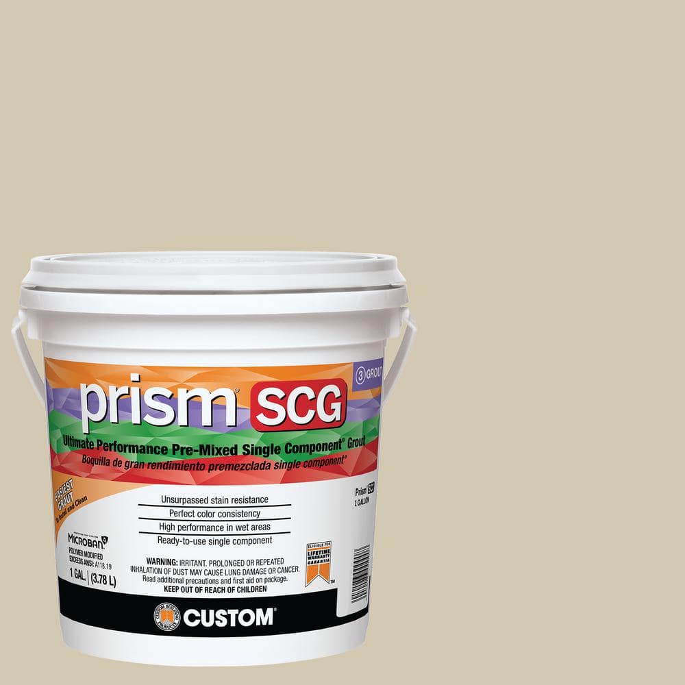 Custom Building Products Prism SCG #382 Bone 1 gal. Ultimate Performance Pre-Mixed Single Component Grout