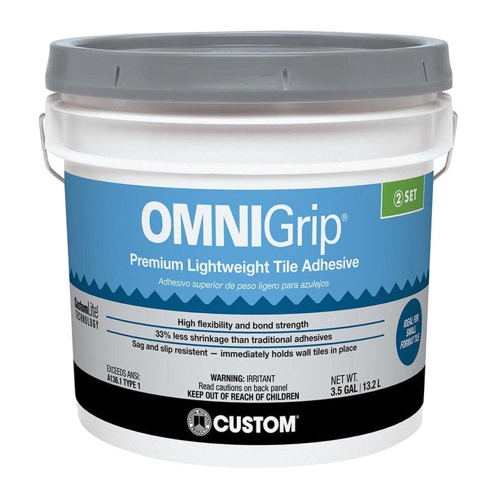 Custom Building Products OmniGrip 3.5 Gal. (14 qt.) Premium Lightweight Adhesive for Tile and Stone
