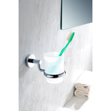ANZZI Caster Series 7.01 in. Toothbrush Holder in Brushed Nickel