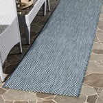 Safavieh Courtyard Metro 5 x 8 Navy/Gray Indoor/Outdoor Geometric Coastal Area Rug