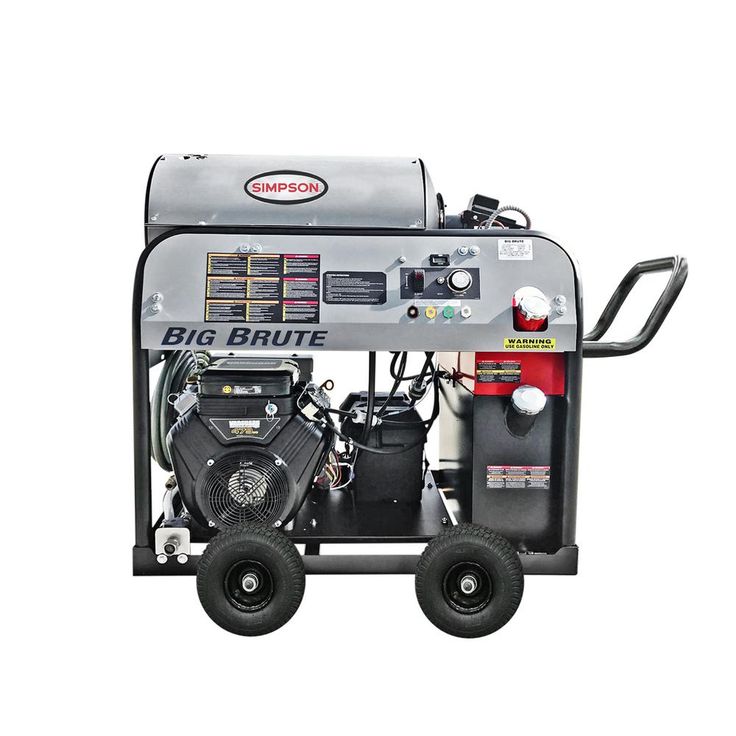 Simpson Big Brute 4000 PSI at 4.0 GPM Hot Water VANGUARD V-Twin Gas Pressure Washer with COMET Triplex Plunger Pump