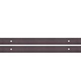 144 in. Antique Bronze Classic Straight Strap Double Track Barn Door Hardware Kit - Super Arbor
