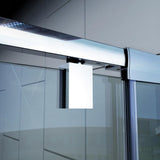 Flex 32 in. x 32 in. x 74.75 in. Corner Framed Pivot Shower Enclosure in Brushed Nickel with White Acrylic Base - Super Arbor