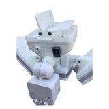 NATURE POWER 205 White Triple Head Solar Motion Activated Outdoor Integrated LED Security Flood Light