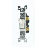 15 Amp Single-Pole Switch, White (10-Pack) - Super Arbor