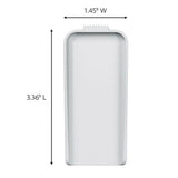 3M Command Plastic Coated White Canvas Picture Hanger, Large, 3 lb Capacity, 1 Pack